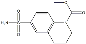 methyl 6-sulfamoyl-3,4-dihydroquinoline-1(2H)-carboxylate Struktur