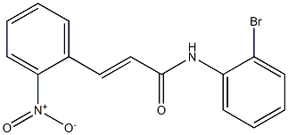 N-(2-BROMOPHENYL)-2-NITROCINNAMAMIDE Struktur