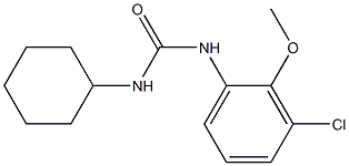 1-(3-CHLORO-2-METHOXYPHENYL)-3-CYCLOHEXYLUREA Struktur