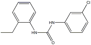 1-(3-CHLOROPHENYL)-3-(2-ETHYLPHENYL)UREA Struktur