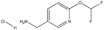 (6-(Difluoromethoxy)pyridin-3-yl)methanamine hydrochloride Struktur