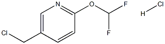 5-(Chloromethyl)-2-(difluoromethoxy)pyridine hydrochloride Struktur