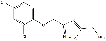 (3-((2,4-dichlorophenoxy)methyl)-1,2,4-oxadiazol-5-yl)methanamine Struktur