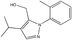 (4-isopropyl-1-o-tolyl-1H-pyrazol-5-yl)methanol Struktur