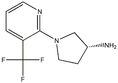 (R)-1-(3-(trifluoromethyl)pyridin-2-yl)pyrrolidin-3-amine Struktur