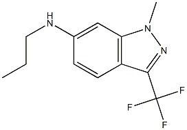 1-methyl-N-propyl-3-(trifluoromethyl)-1H-indazol-6-amine Struktur