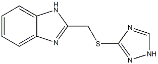 2-((1H-1,2,4-triazol-3-ylthio)methyl)-1H-benzo[d]imidazole Struktur