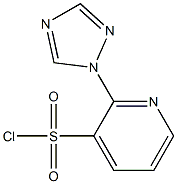 2-(1H-1,2,4-triazol-1-yl)pyridine-3-sulfonyl chloride Struktur