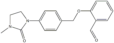 2-(4-(3-methyl-2-oxoimidazolidin-1-yl)benzyloxy)benzaldehyde Struktur