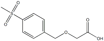 2-(4-(methylsulfonyl)benzyloxy)acetic acid Struktur