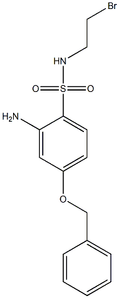 2-amino-4-(benzyloxy)-N-(2-bromoethyl)benzenesulfonamide Struktur