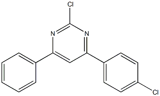 2-chloro-4-(4-chlorophenyl)-6-phenylpyrimidine Structure