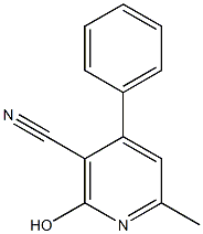 2-hydroxy-6-methyl-4-phenylnicotinonitrile Struktur