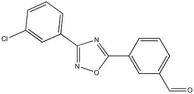 3-(3-(3-chlorophenyl)-1,2,4-oxadiazol-5-yl)benzaldehyde Struktur