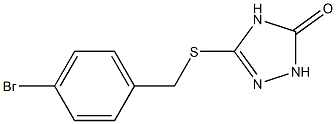 3-(4-bromobenzylthio)-1H-1,2,4-triazol-5(4H)-one Struktur