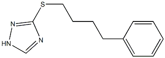 3-(4-phenylbutylthio)-1H-1,2,4-triazole Struktur