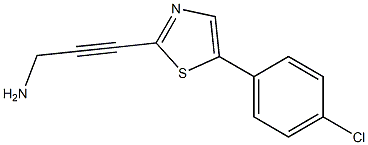 3-(5-(4-chlorophenyl)thiazol-2-yl)prop-2-yn-1-amine Struktur