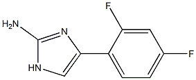 4-(2,4-difluorophenyl)-1H-imidazol-2-amine Struktur