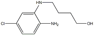 4-(2-amino-5-chlorophenylamino)butan-1-ol Struktur