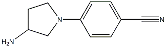 4-(3-aminopyrrolidin-1-yl)benzonitrile Struktur