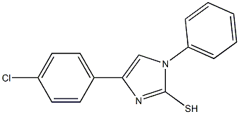 4-(4-chlorophenyl)-1-phenyl-1H-imidazole-2-thiol Struktur