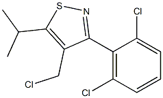 4-(chloromethyl)-3-(2,6-dichlorophenyl)-5-isopropylisothiazole Struktur