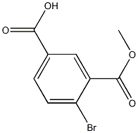 4-bromo-3-(methoxycarbonyl)benzoic acid Struktur