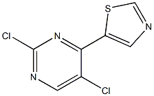 5-(2,5-dichloropyrimidin-4-yl)thiazole Struktur