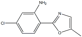 5-chloro-2-(5-methyloxazol-2-yl)aniline Struktur