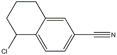 5-chloro-5,6,7,8-tetrahydronaphthalene-2-carbonitrile Struktur