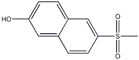 6-(methylsulfonyl)naphthalen-2-ol Struktur