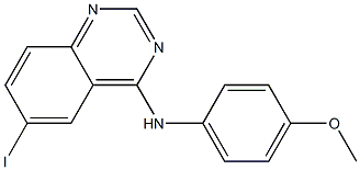 6-iodo-N-(4-methoxyphenyl)quinazolin-4-amine Struktur