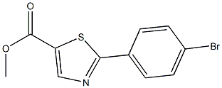 methyl 2-(4-bromophenyl)thiazole-5-carboxylate Struktur