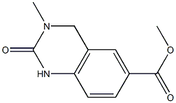 methyl 3-methyl-2-oxo-1,2,3,4-tetrahydroquinazoline-6-carboxylate Struktur