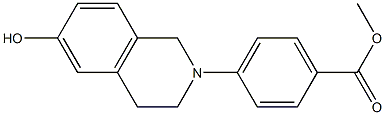 methyl 4-(6-hydroxy-3,4-dihydroisoquinolin-2(1H)-yl)benzoate Struktur