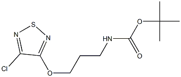 tert-butyl 3-(4-chloro-1,2,5-thiadiazol-3-yloxy)propylcarbamate Struktur