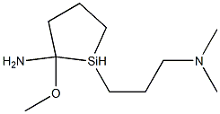 (n,n-dimethylaminopropyl)-aza-2-methyl-2-methoxysilacyclopentane Struktur