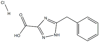 5-benzyl-1H-1,2,4-triazole-3-carboxylic acid hydrochloride Struktur