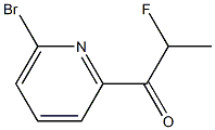 1-(6-bromopyridin-2-yl)-2-fluoropropan-1-one Struktur