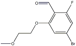 4-bromo-2-fluoro-6-(2-methoxyethoxy)benzaldehyde Struktur