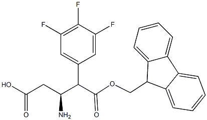 Fmoc-(S)-3-Amino-4-(3,4,5-trifluoro-phenyl)-butyric acid Struktur