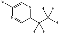 2-Bromo-5-(ethyl-d5)-pyrazine Struktur