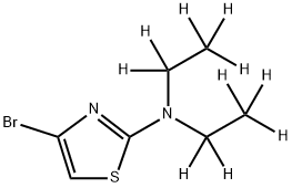 4-Bromo-2-(diethylamino-d10)-thiazole Struktur