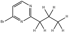 4-Bromo-2-(n-propyl-d7)-pyrimidine Struktur