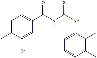 3-bromo-N-{[(2,3-dimethylphenyl)amino]carbonothioyl}-4-methylbenzamide Struktur