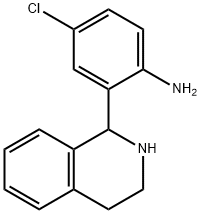 4-Chloro-2-(1,2,3,4-tetrahydroisoquinolin-1-yl)aniline Struktur