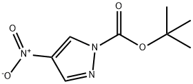 tert-butyl 4-nitro-1H-pyrazole-1-carboxylate Struktur