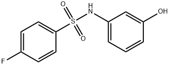 4-fluoro-N-(3-hydroxyphenyl)benzenesulfonamide Struktur