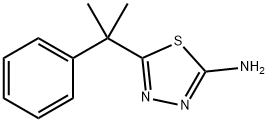 5-(2-phenylpropan-2-yl)-1,3,4-thiadiazol-2-amine Struktur