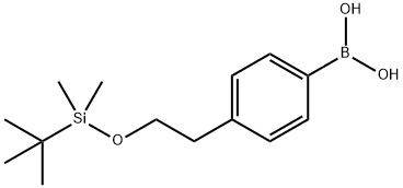 (4-{2-[(tert-butyldimethylsilyl)oxy]ethyl}phenyl)boronic acid Struktur